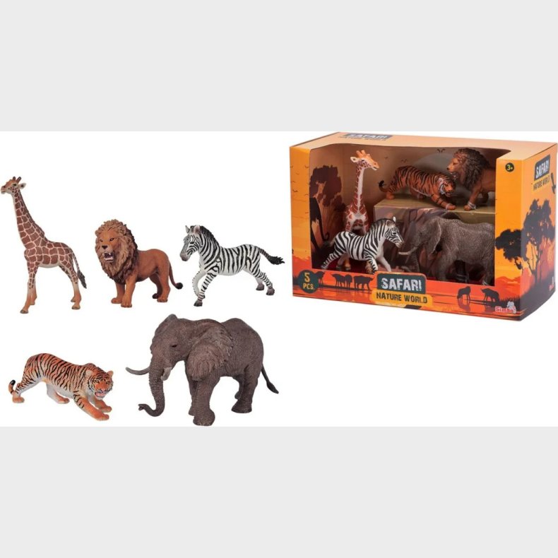 Safari - Nature World - Safari Dyr Leget�j Figur S�t - Simba Toys