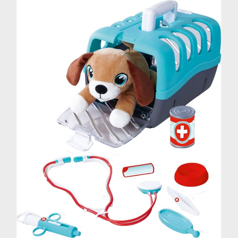 Simba - Dyrl�ges�t Til B�rn - Hund Med Veterin�rtaske