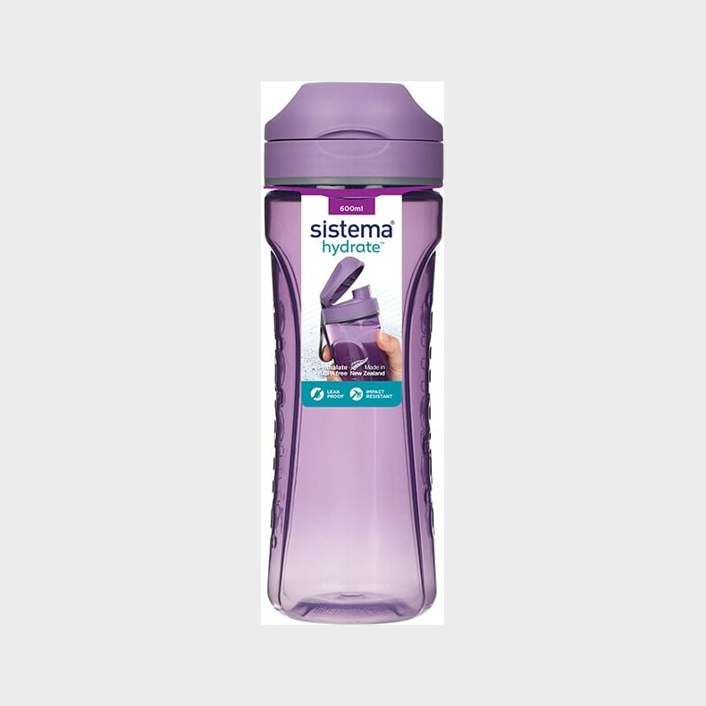 Sistema - Hydrate Tritan Swift Drikkedunk - 600 Ml - Lilla