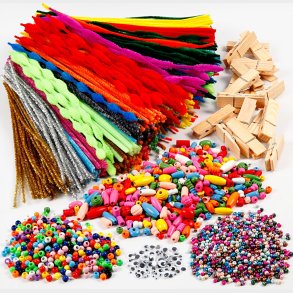 Sjov Med Klemmer Og Chenille - Assorterede Farver