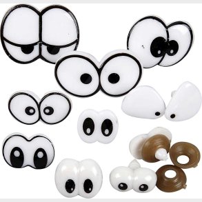 Sjove jne - Str. 2-3 Cm - 200 Assorterede