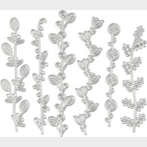 Prge- Og Skreskabelon - Blomsterranker - Str. 143x123 Mm