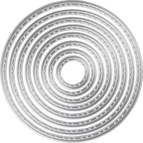 Prge- Og Skreskabelon - Cirkler -  1,5-7 Cm