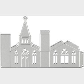 Prge- Og Skreskabelon - Kirke - Str. 135x85 Mm