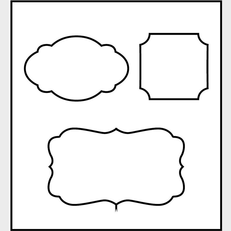 Skreskabelon - Tag - Str. 14x15,25 Cm - Tykkelse 15 Mm