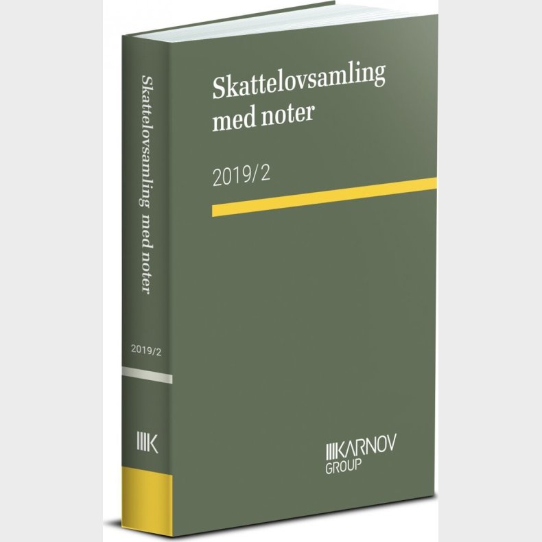 Skattelovsamling Med Noter 2019/2 - Af Karnov Group - Bog