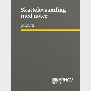 Skattelovsamling Med Noter 2023/2 - Bog