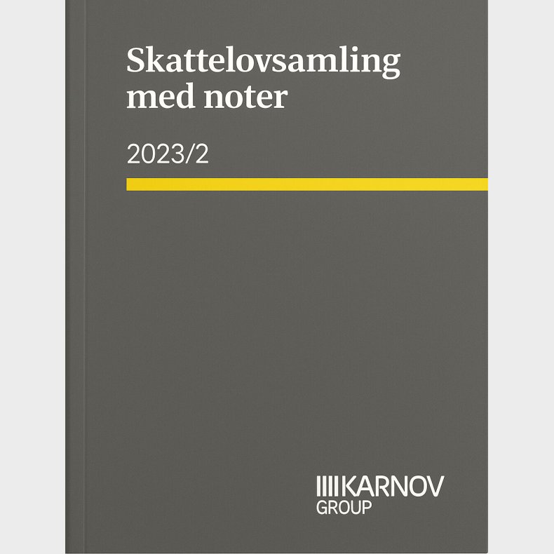 Skattelovsamling Med Noter 2023/2 - Bog
