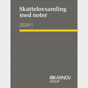 Skattelovsamling Med Noter 2024/1 - Bog