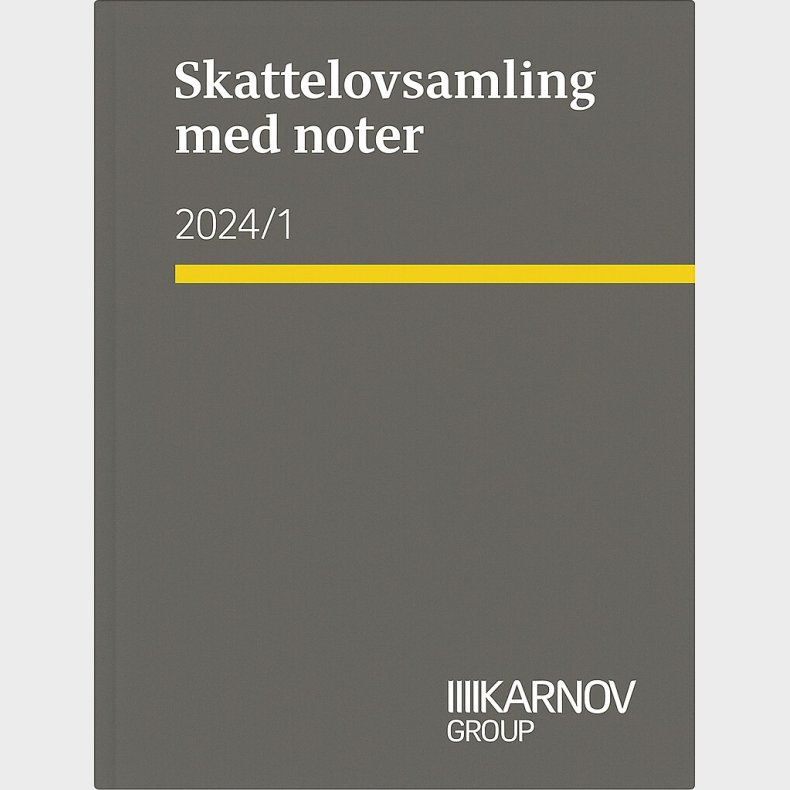 Skattelovsamling Med Noter 2024/1 - Bog