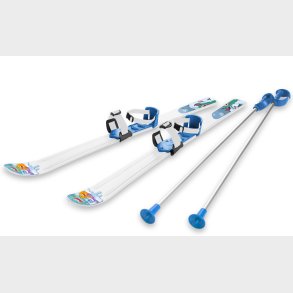 Ski til Brn 70 cm med skistave, Hvid/Bl