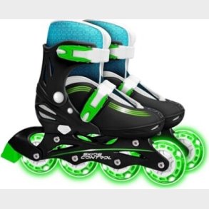 Brne Rulleskjter Med Lys - Skids Control - Justerbar Str. 30-33