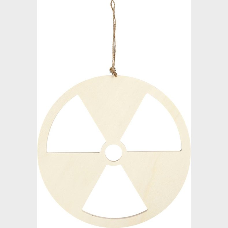 Skilt - Atomkraft Nej Tak - Str. 21,3 Cm - Tykkelse 0,9 Cm - 1 Stk.