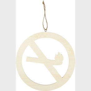 Skilt - Rygning Forbudt - Str. 21,3 Cm - Tykkelse 0,9 Cm - 1 Stk.