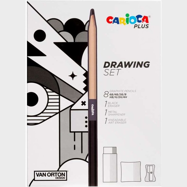 Carioca Plus - Drawing Set - Tegnest - 11 Dele