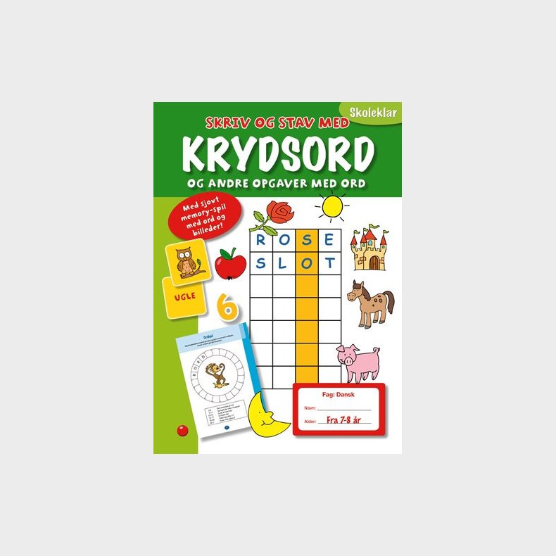 Forlaget Bolden | Skoleklar: Skriv og stav med krydsord
