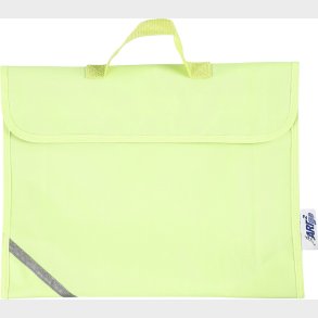 Skuldertaske Med Hndtag - 36x29x9 Cm - Fluorescerende Gul