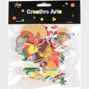 Pirat Klistermrker I Skum - 40 Stk