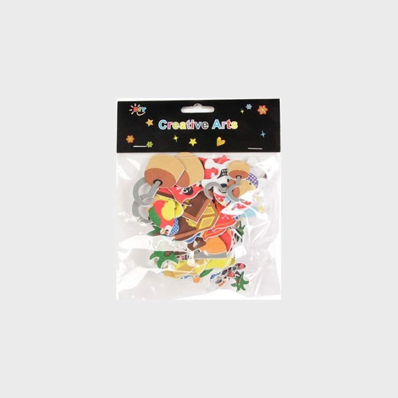 Pirat Klistermrker I Skum - 40 Stk