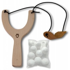 Slangeb�sse med 10 Papirkugler, h�rdttr�