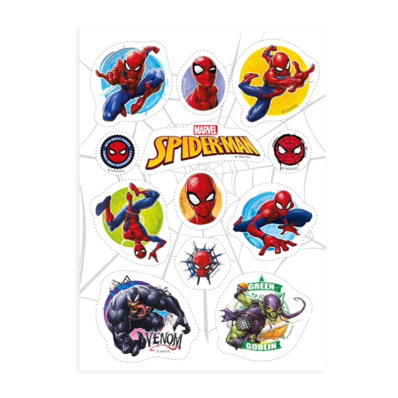Spiderman sm kageprint - Klip ud