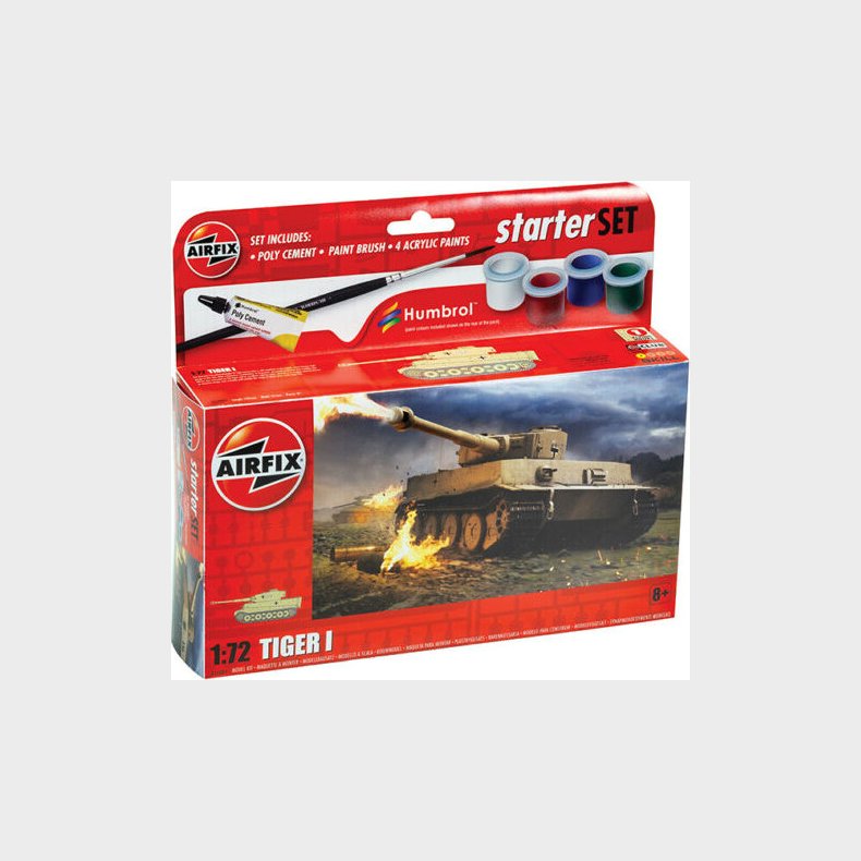 Airfix - Tiger I Tank Byggest - 1:72 - A55004