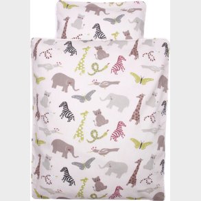 Smallstuff - Dukkesenget�j - Rosa Med Dyr - 14 X 24 Cm