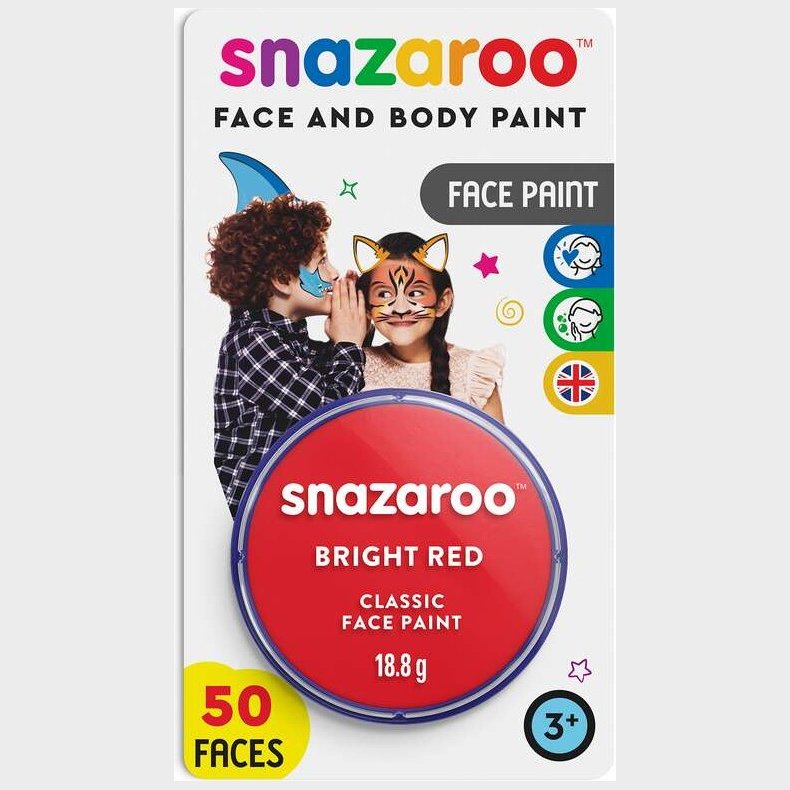 Snazaroo - Ansigtsmaling - R�d - 18 Ml