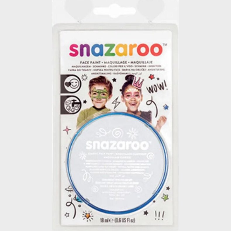 Snazaroo - Ansigtsmaling - Hvid - 18 Ml