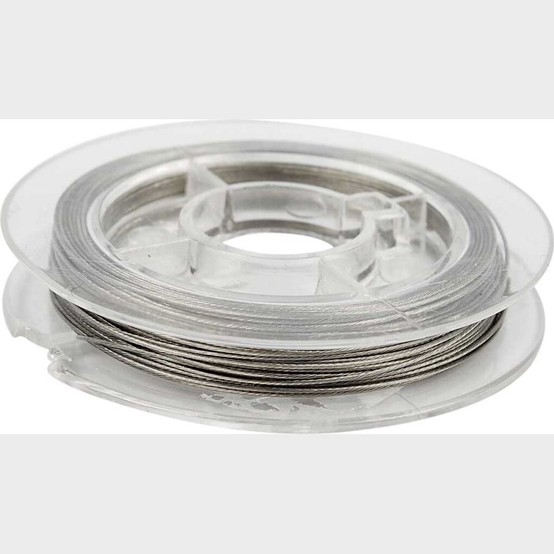 Smykkewire - Tykkelse 0,38 Mm - Slv - 10 M