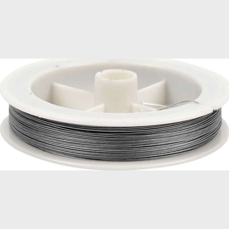 Smykkewire - Tykkelse 0,38 Mm - Slv - 100 M