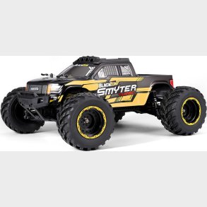 Blackzon - Rc Monster Truck Bil - Smyter Mt Turbo 1/12 4wd 3s - Gul