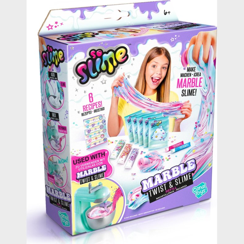 So Slime - Marble Twist And Slime - Refill Pakke