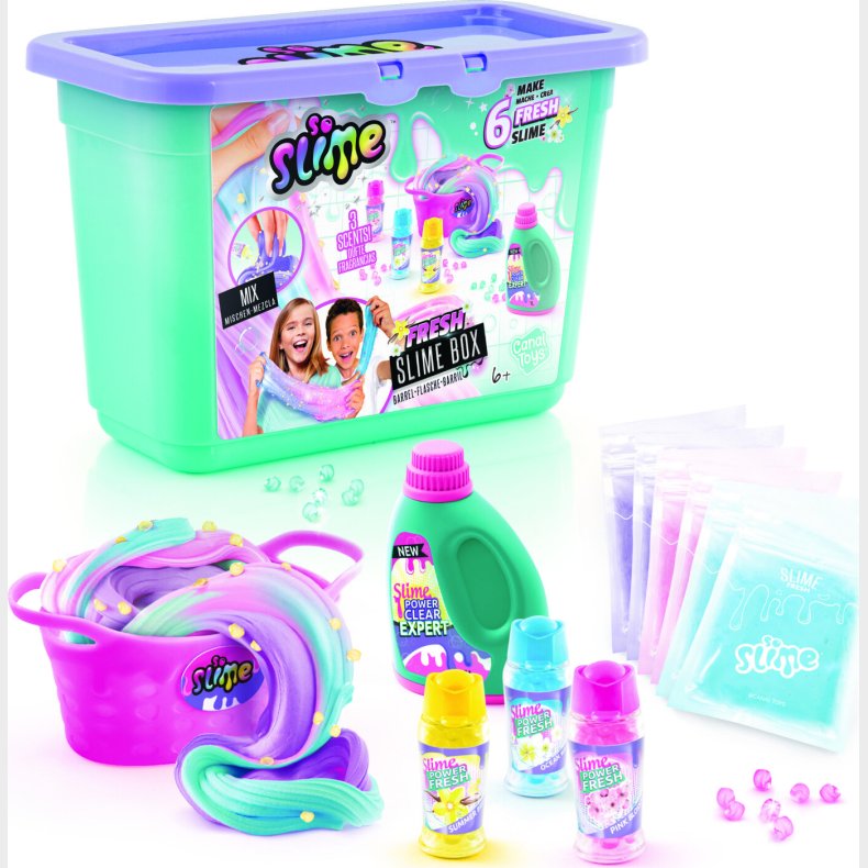 Canal Toys - So Slime - Fresh Slime Box - Lav 6 Forskellige Slim