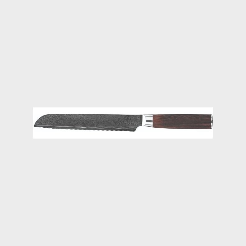 Casper Sobczyk - Damaskus Brdkniv Med Trskaft - 20 Cm Blade