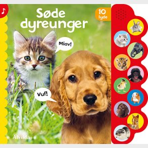 S�de Dyreunger - Med 10 Lyde - Bog