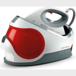 Solac - Dampstrygejern Med Dampstation - Cpp6000 - 2400w - Rd Hvid Gr