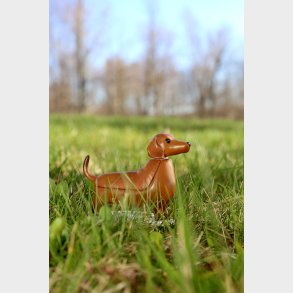 Solcelle Figur - Gravhund - Kikkerland - 12 Cm