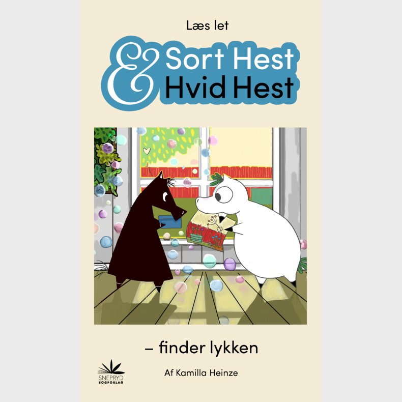 Sort Hest & Hvid Hest Finder Lykken - Kamilla Heinze - Bog