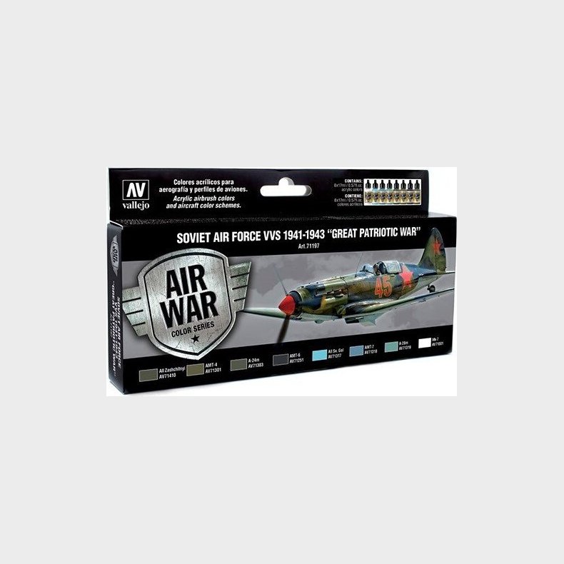 Vallejo - Model Air Maling S�t - Soviet Air Force 1941-1943 - 8x17 Ml