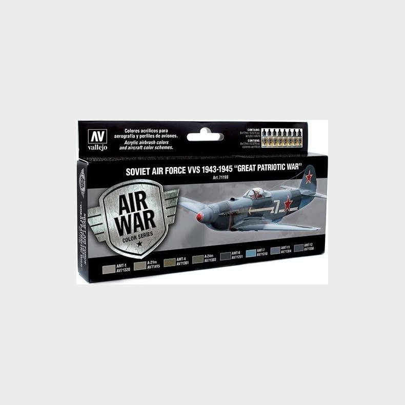 Vallejo - Model Air Maling St - Soviet Air Force 1943-45 - 8x17 Ml