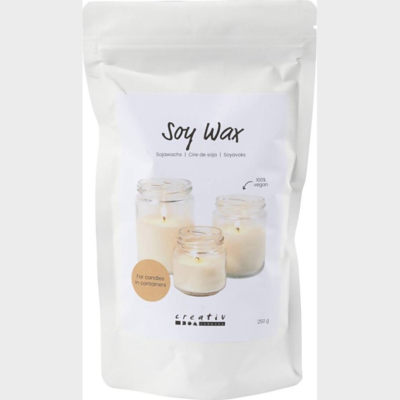 Soyavoks - Til Lys I Beholdere - Creme - 250 G