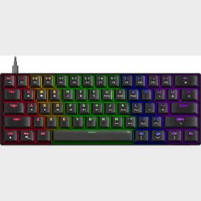 Speedlink - Atmos Rgb Rainbow Mechanical 60% Gaming Keyboard With Brown Switches, Black - Us Layout