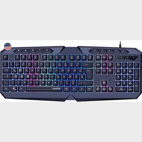 Speedlink - Ludicium Rgb Rainbow Gaming Keyboard, Black - Us Layout