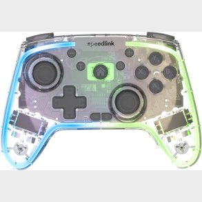 Speedlink - Rait Nx Rgb Gamepad - Wireless/wired - For Pc/android/switch Oled/lite, Clear Transparent