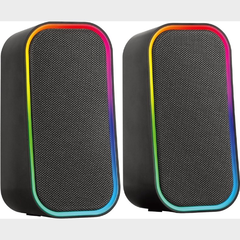 Speedlink - Token Rgb Gaming Stereo H�jttaler, Sort