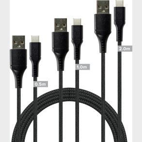 Speedlink - Usb-a To Usb-c Cable Set, Black