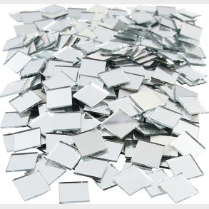 Spejlmosaik - Str. 16x16 Mm - Tykkelse 1 Mm - 500 Stk.
