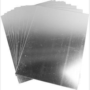 Spejlplast - 29,5x21 Cm - Tykkelse 1,1 Mm - 10 Ark