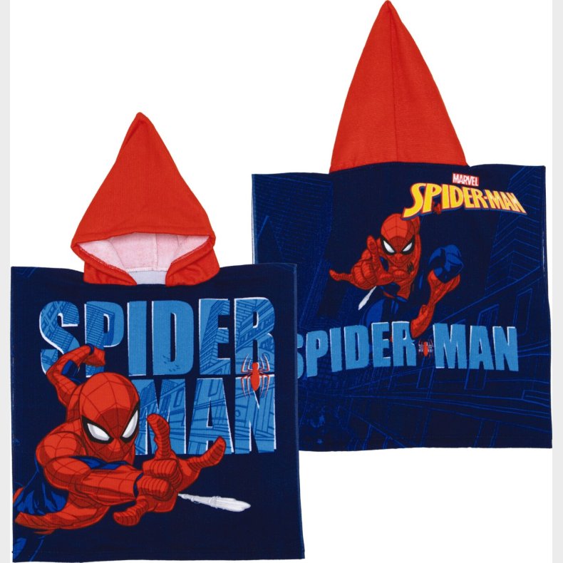 Spider-man - Mikrofiber Poncho - 50 X 100 Cm